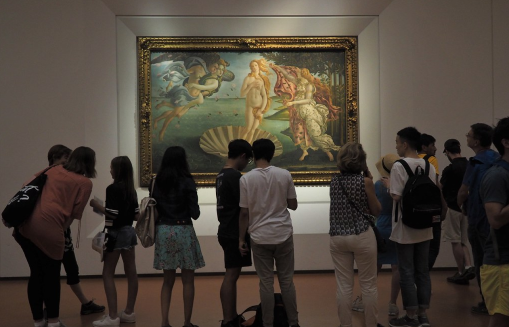 Nacimiento de Venus Galería de los Uffizi